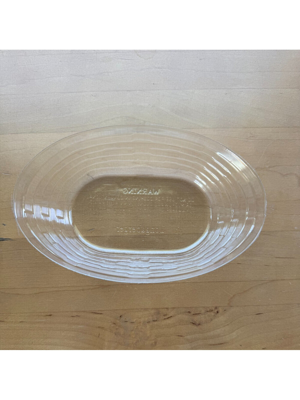 Longaberger Basket Clear Plastic Protector 6.25"L x 4.5"W x 2"H